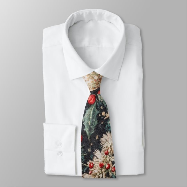 Árvore de Natal - Gravata Personalizada Masculina (Amarrado)