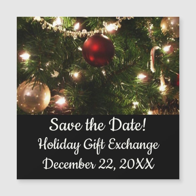 Árvore de Natal I Feriado Verde Bonito e Vermelho (Frente)