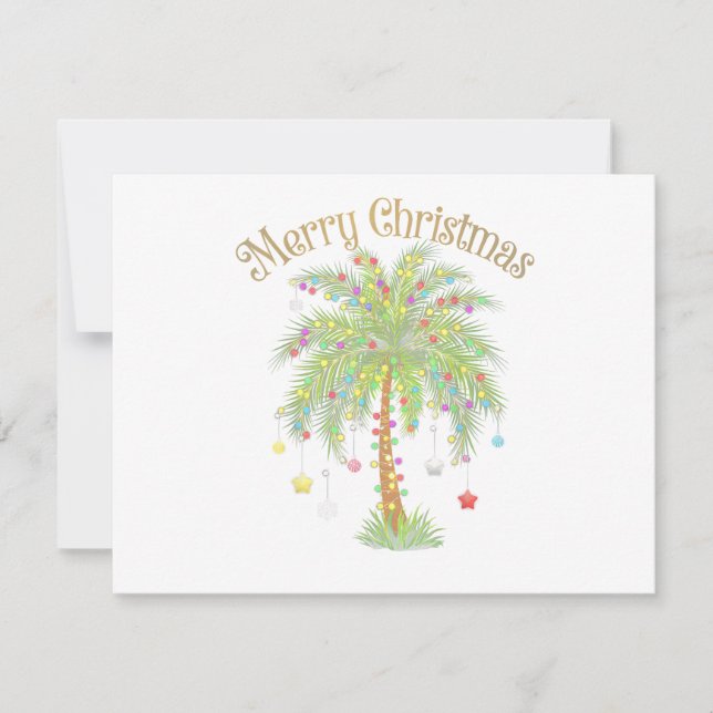 Árvore de Natal Luz de Palmeira Natal Tropical Ano (Frente)