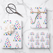 Árvore de Natal Moderna Colorida