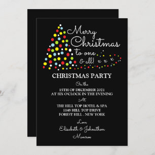 Árvore de Natal moderna, Convite de festas de Nata