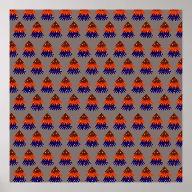 Árvore de Natal multicolor - Poster (Frente)