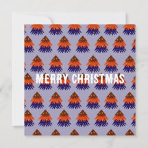 Árvore de Natal Multicolorida - Cartão Plano