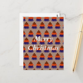 Árvore de Natal Multicolorida - Cartão Postal