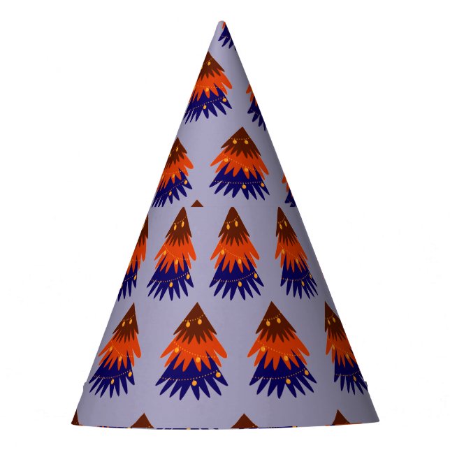 Árvore de Natal Multicolorida - Chapéu de Festa (Frente)