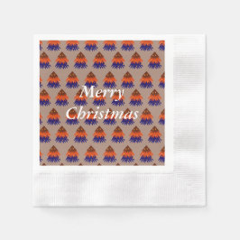 Árvore de Natal Multicolorida - Guardanapos de Pap