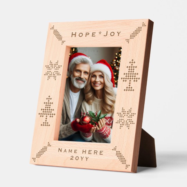 Árvore de Natal Personalizada, Floco de Neve e Art (Christmas Art Picture Frame)