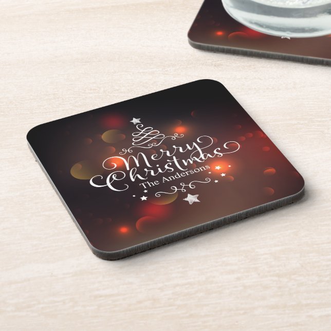 Árvore de Natal Personalizada| Porta copos (Left Side)