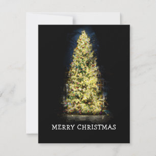 Árvore de Natal pintada iluminada