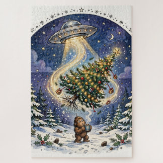 Árvore de Natal Quebra-Cabeça de Abdução Alienígen