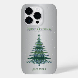 Árvore de Natal Verde Nome Personalizado Silver Fo