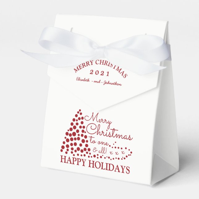 Árvore de Natal Vermelha, Caixa de Favor de Natal (Frente)