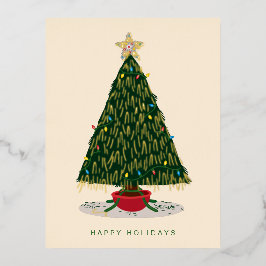 Árvore de Natal Vintage Tinsel