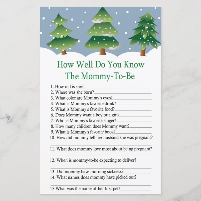 Árvore de Natal, você conhece bem o chá de fraldas (Frente)