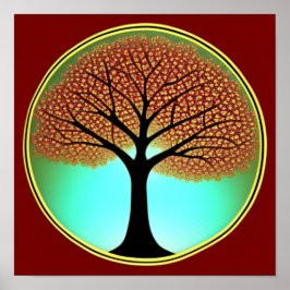 Árvore de outono do Poster