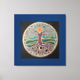 Árvore de solstício de verão em mandala Canvas Pri