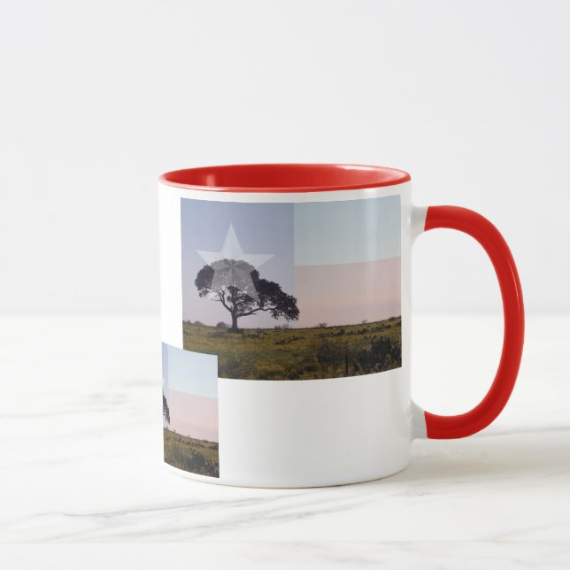Árvore de Texas e caneca da bandeira (Direita)