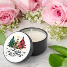 Árvore de Xadrez de Natal | Feliz Natal Mini Candl