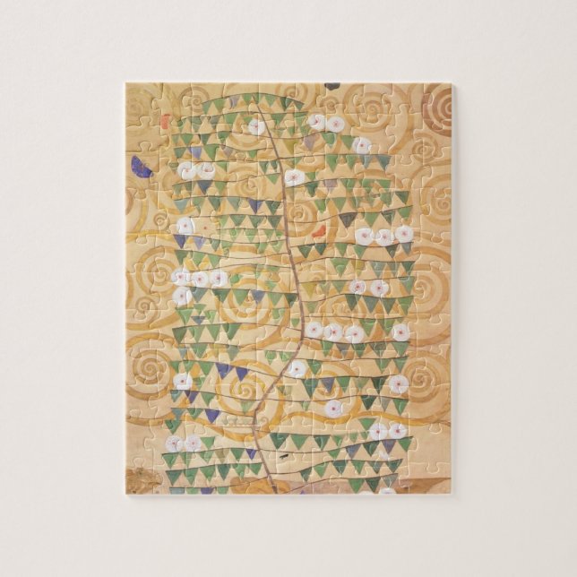 Árvore do friso de Gustavo Klimt do quebra-cabeça (Vertical)