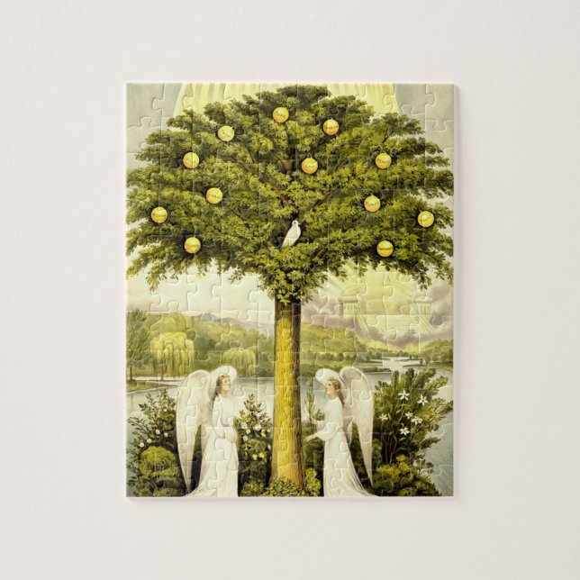 Árvore do quebra-cabeça da vida (Vertical)