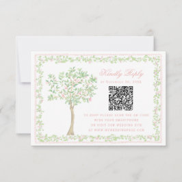 Árvore Doce Rubor Floral com Moldura RSVP Código Q