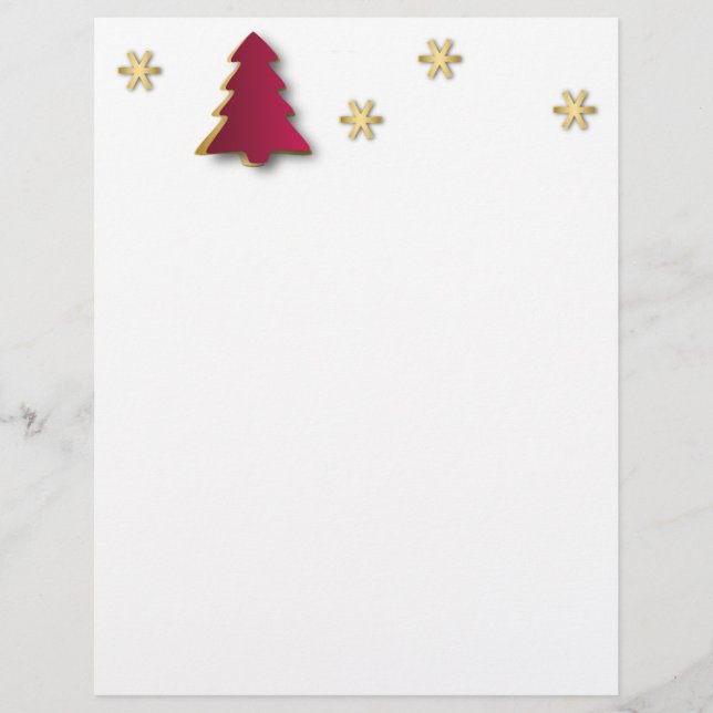 Árvore Dourada de Natal Clássica Elegante (Frente)