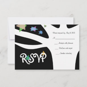 ÁRVORE LIFE com Convite STARS Bat Mitzvah