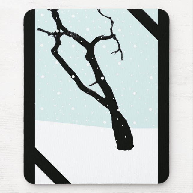 Árvore Mousepad do inverno (Frente)