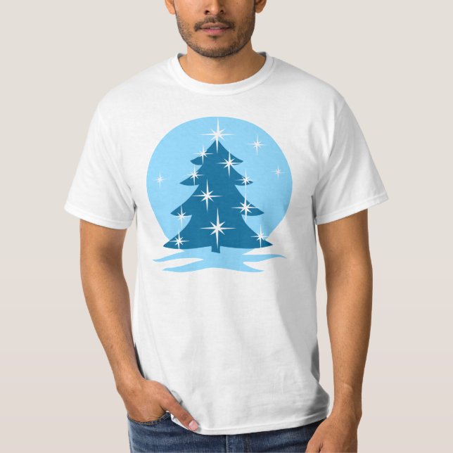 Árvore Natal - Camiseta Valor Clássico de Férias (Frente)