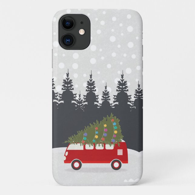 Árvore Natal e capas de iphone de Carro Feriados (Verso)