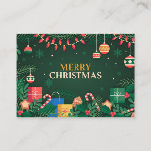 Árvore Natal Xmas 2021 Oferece Cartões Saudávei