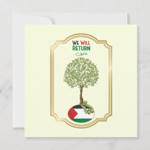 Árvore Oleícola Palestiniana: "Vamos Regressar"