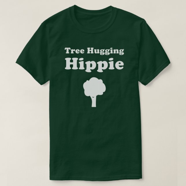 Árvore que abraça o t-shirt do Hippie (Frente do Design)