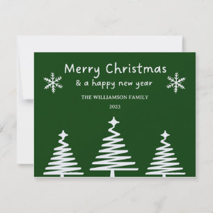 Árvore Simples de Natal Arte Feliz Natal