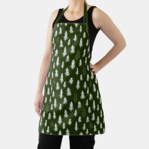 Árvore verde de inverno Apron