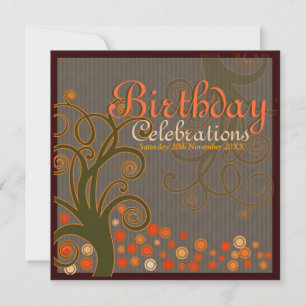 Árvore Whimsical de Sonhos Convites de Aniversário