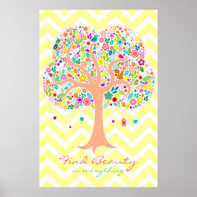 Árvore Whimsical - Poster de Parede Personalizada (Frente)
