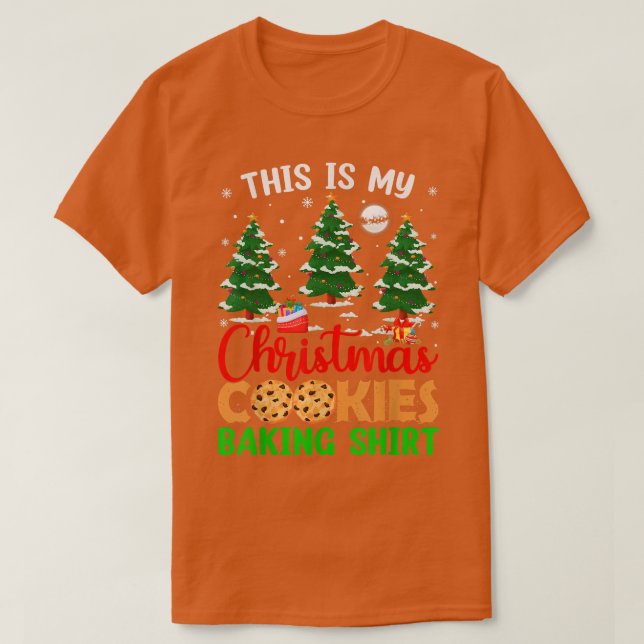 Árvore Xmas Esta É A Minha Camisa De Cookie De Nat (Frente do Design)