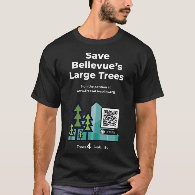Árvores4Livability Tree Code Petition Camiseta (Frente)