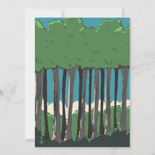 Árvores da floresta japonesa
