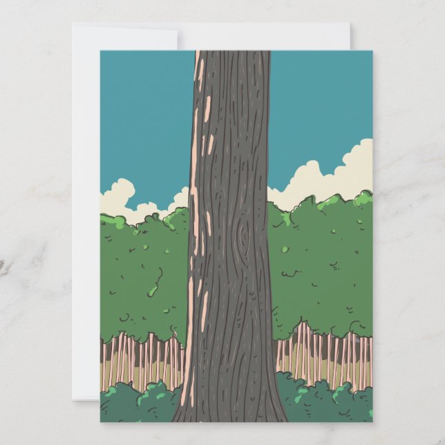 Árvores da floresta japonesa (Frente)