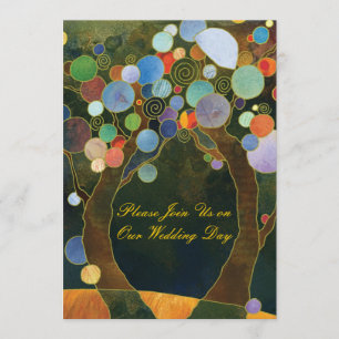 Árvores de amor (em azul): Convites Formais de Ca