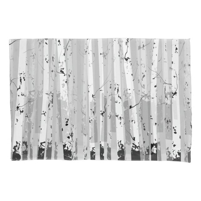 Árvores de Birch Vintage Fundo Horizontal (Frente)