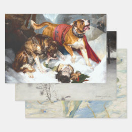 ÁRVORES DE CÃES DE NEVE DE natais vintages