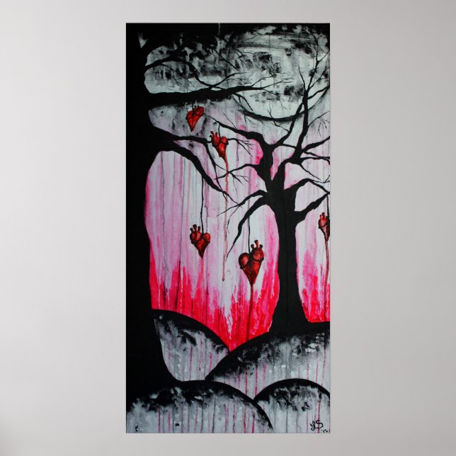 Árvores de Coração Secas e Alta Poster de Arte Ori (Frente)