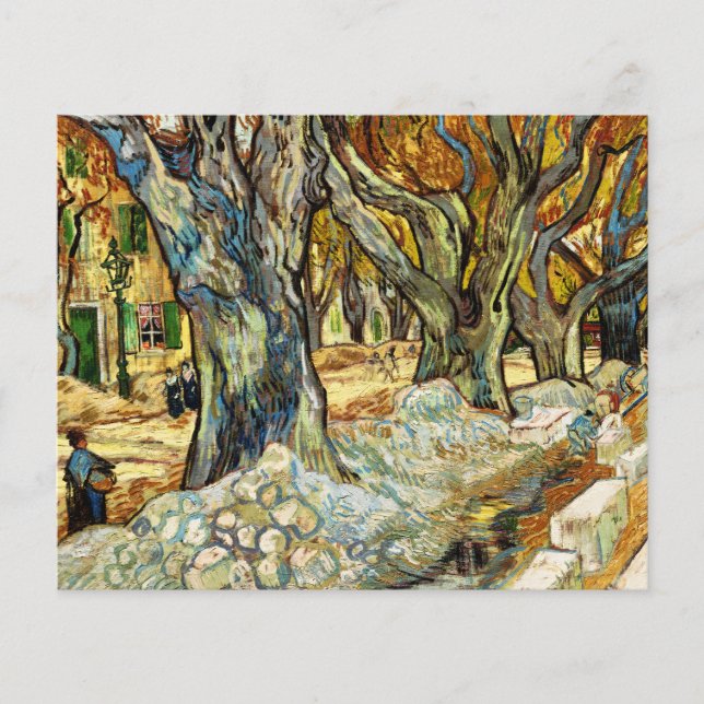 Árvores De Grandes Aviões De Vincent Van Gogh (Frente)