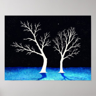 Árvores de inverno - Impressão de Arte Digital