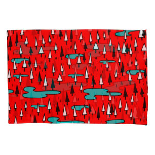 Árvores de mão livre: Padrão de Natal escandinavo.