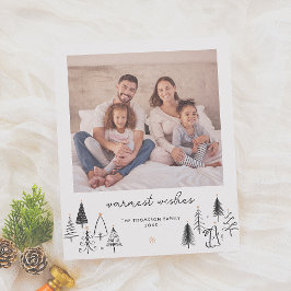 Árvores de Natal Bonitas Saudações Feriado Fotográ