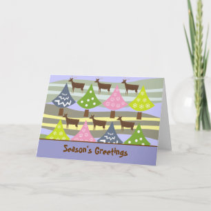 Árvores De Natal E Cartões De Cerveja